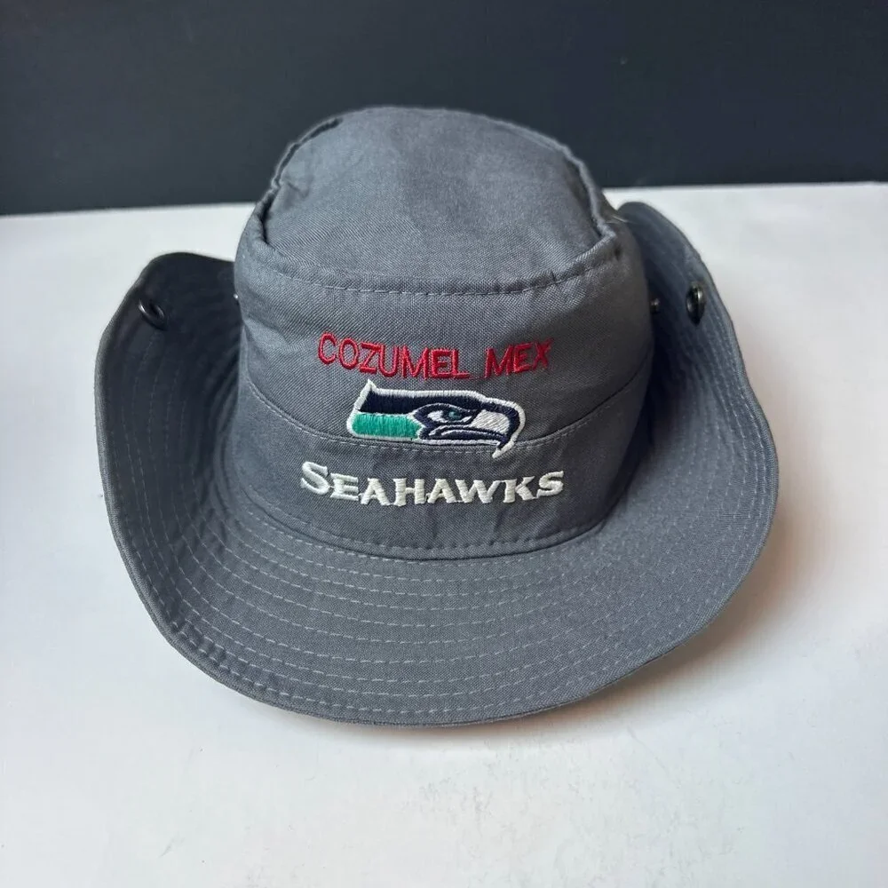 SEAHAWKS BUCKET OUTDOR HAT WITH EMBROIDERED LOGO, 
